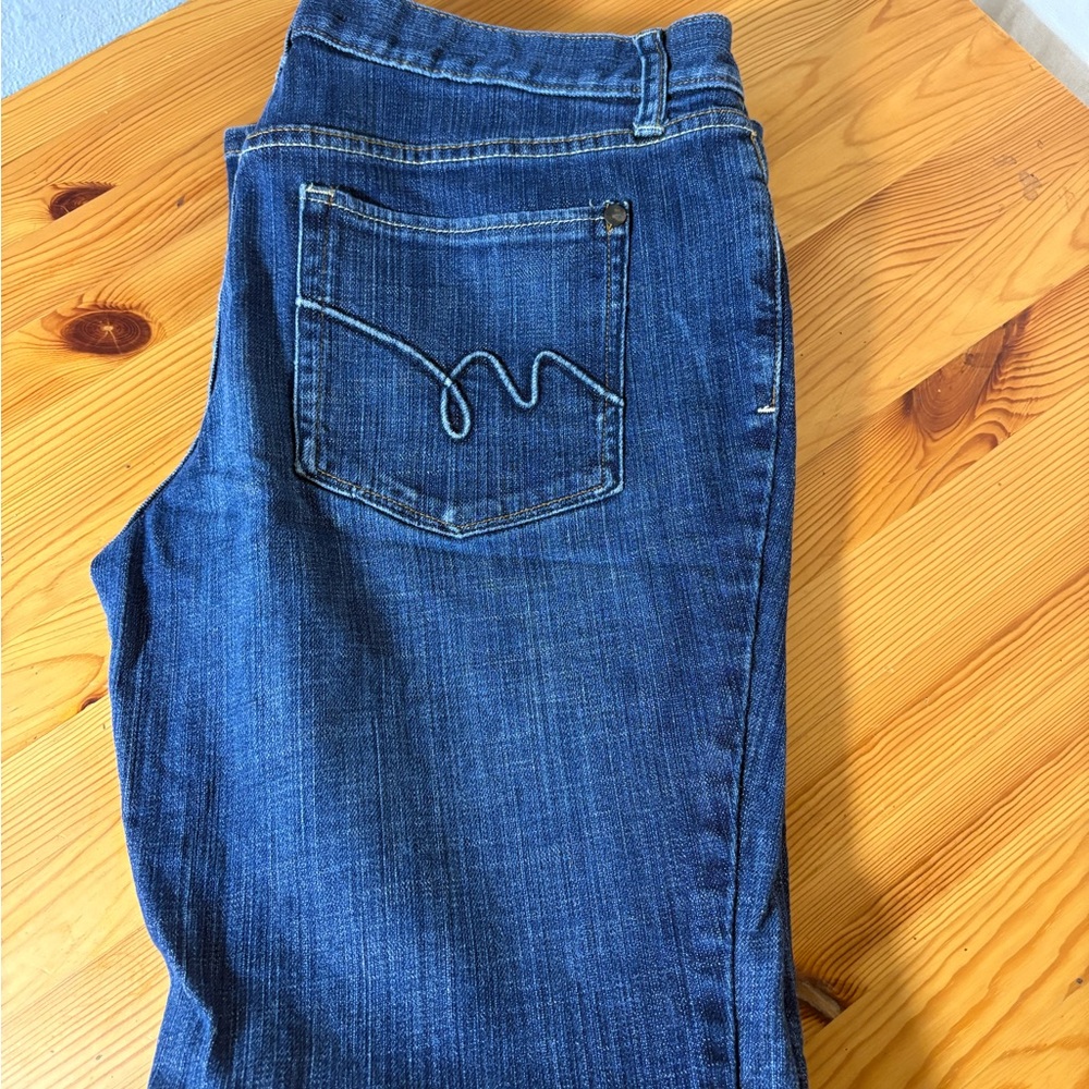 Mossimo Supply Co. Dark Blue Straight Leg Jeans